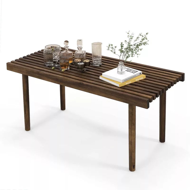 Broneslava Solid Wood Coffee Table for Living Room | Cafe | Balcony