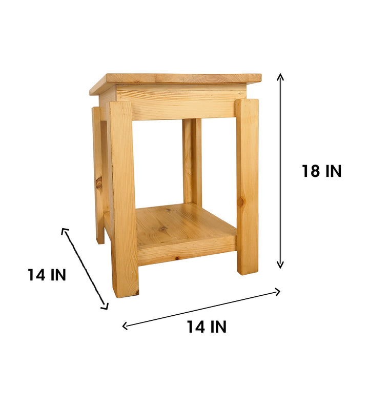 Celine Solid Wood End Table