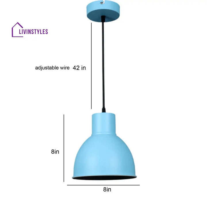 1965 Monging Blue Hanging Light By Ss Lightings Lamp