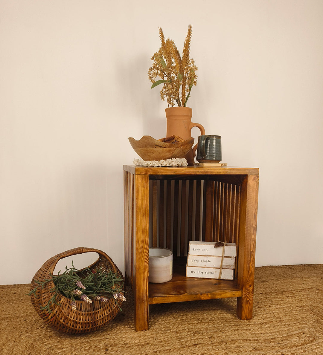 RUFUS Solid Wood End Table