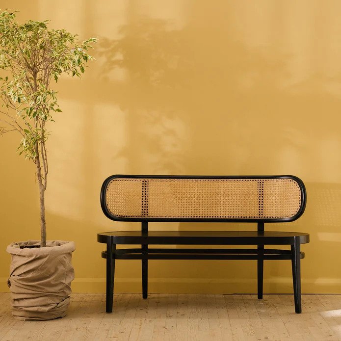 Buy Musk Teak Rattan Bench at best price online india