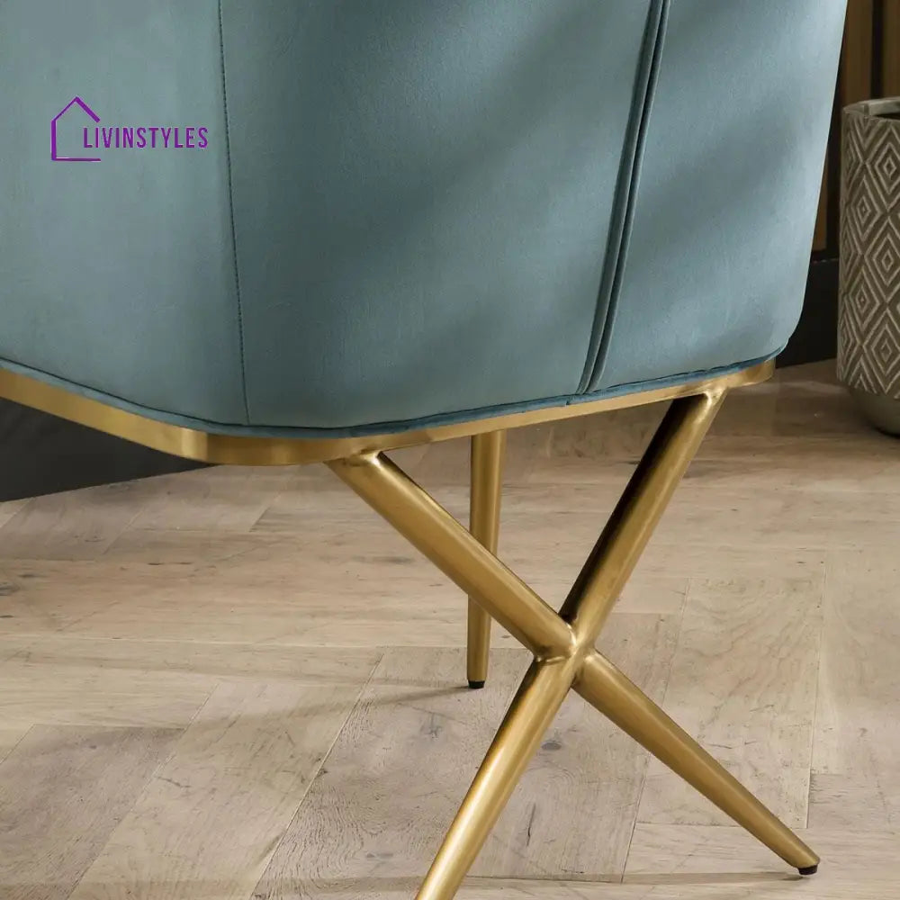 2 Shimmer Velvet Carver Dining Chairs Teal