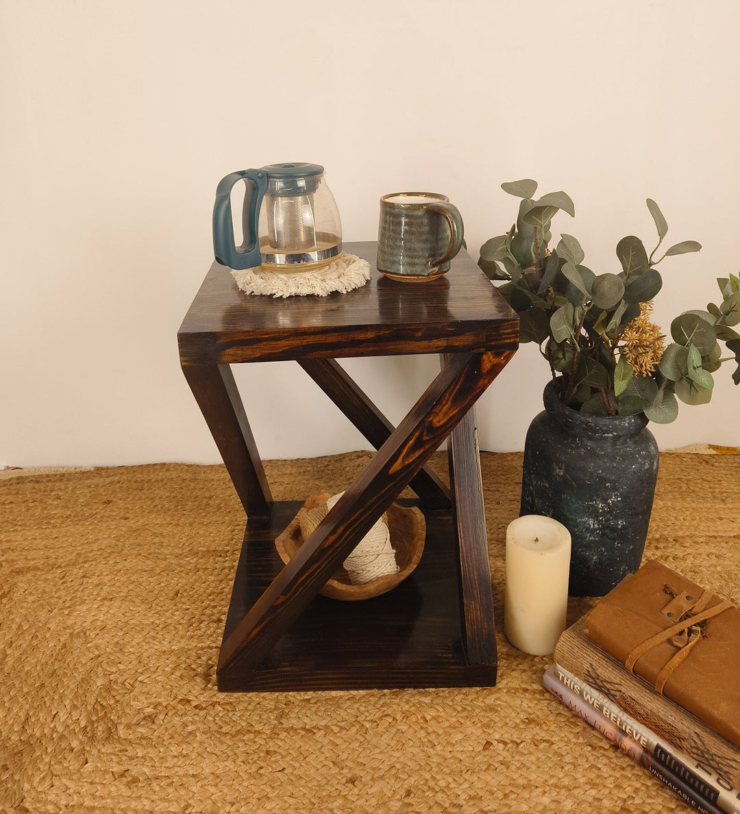 AMOS Solid Wood End Table