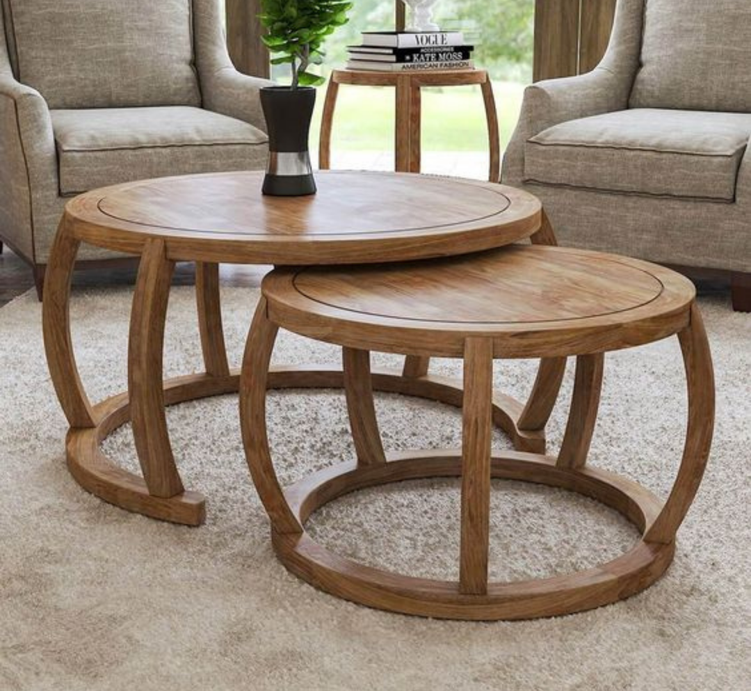 Gauri Wooden Nesting Centre Tables