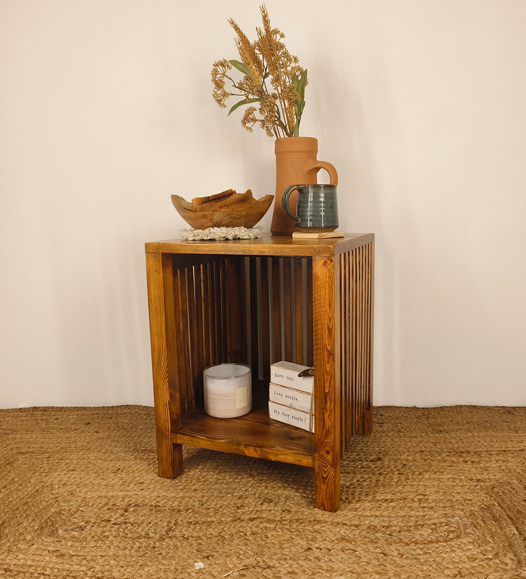 RUFUS Solid Wood End Table