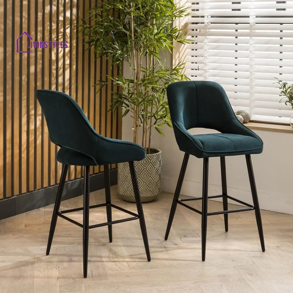 4 Willow Counter Height Bar Stools Green