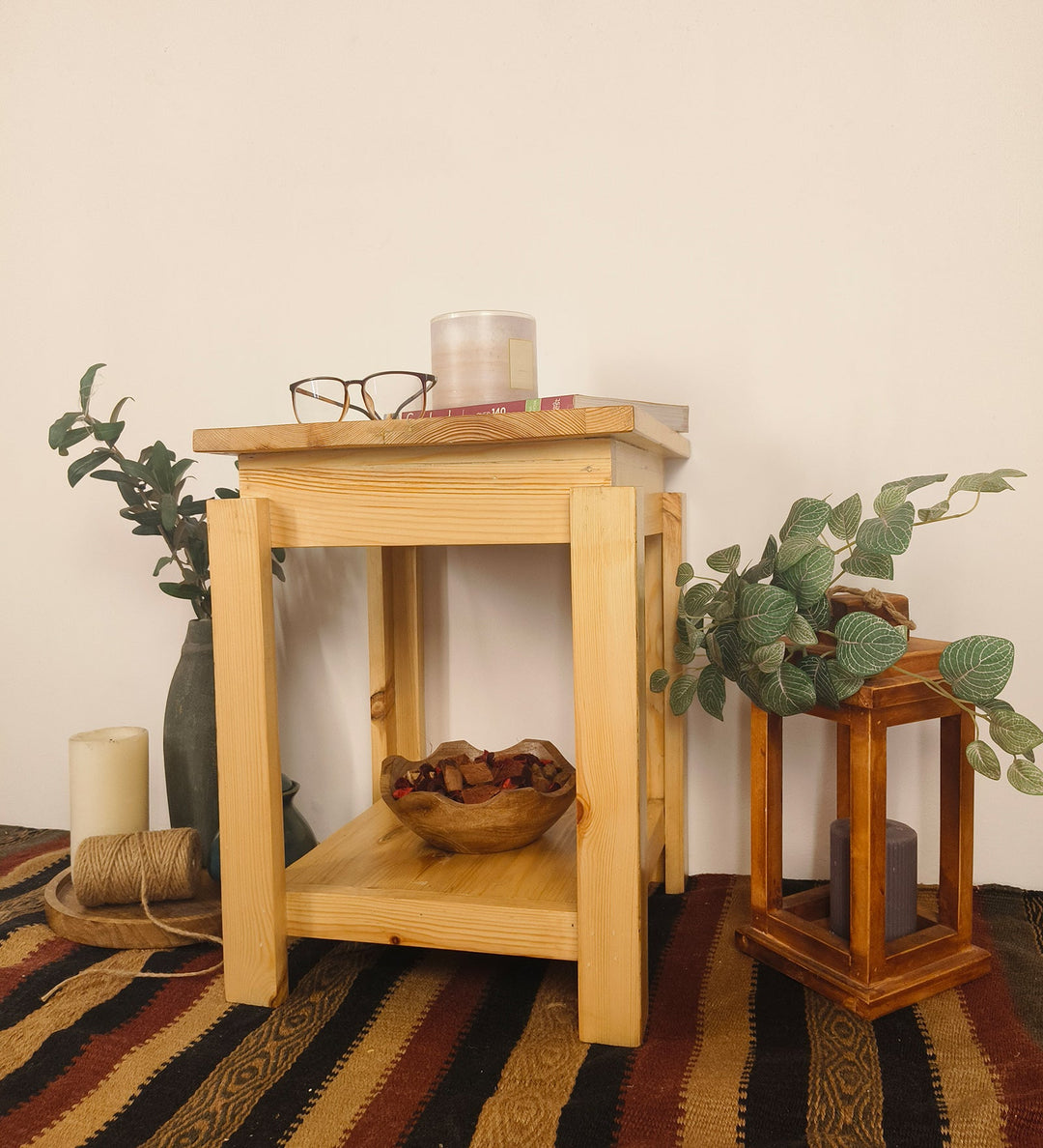 Celine Solid Wood End Table