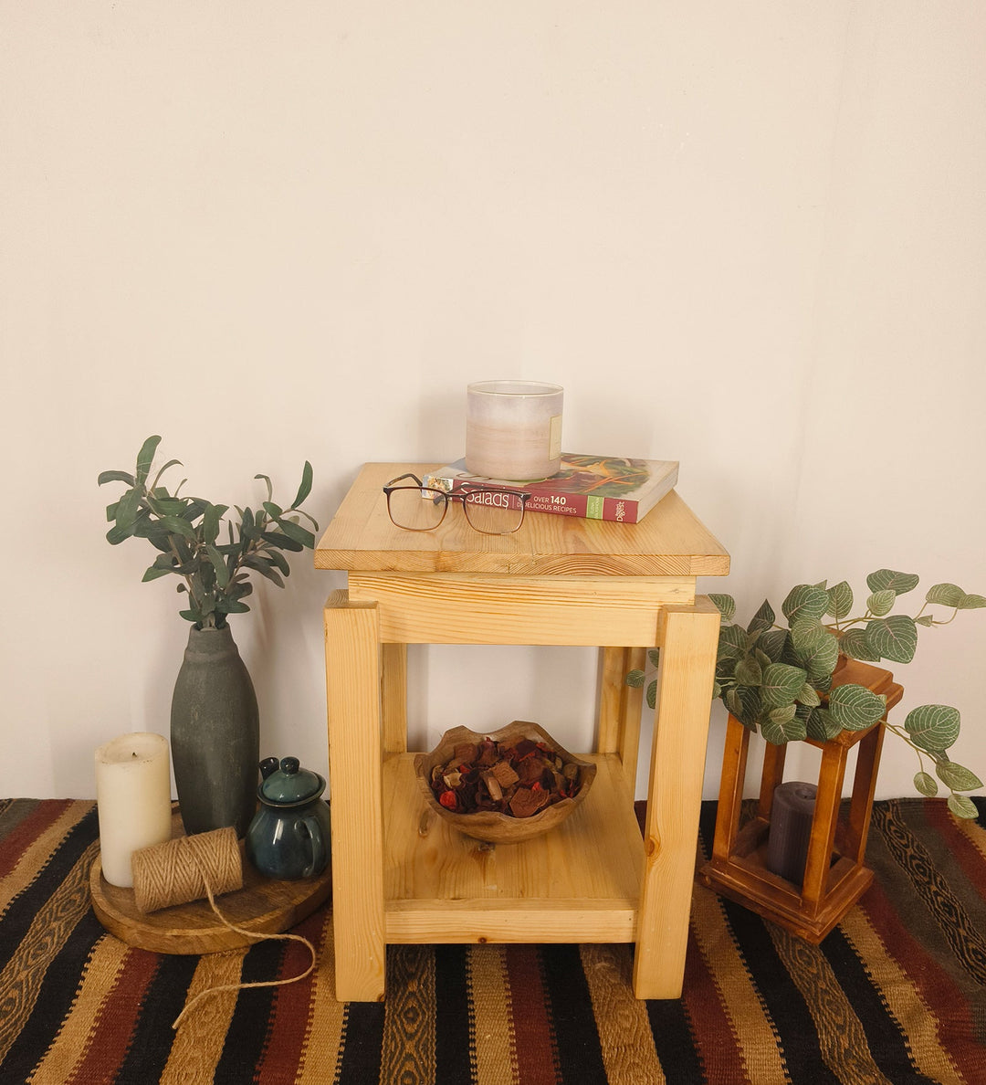 Celine Solid Wood End Table