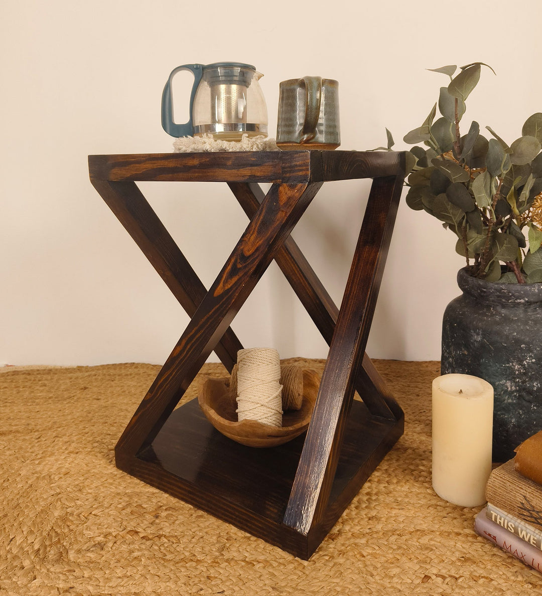 AMOS Solid Wood End Table