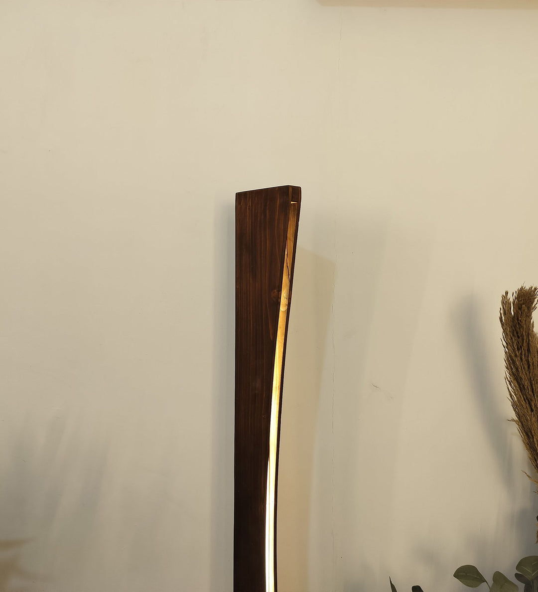 Arc LED Wooden Floor Lamp