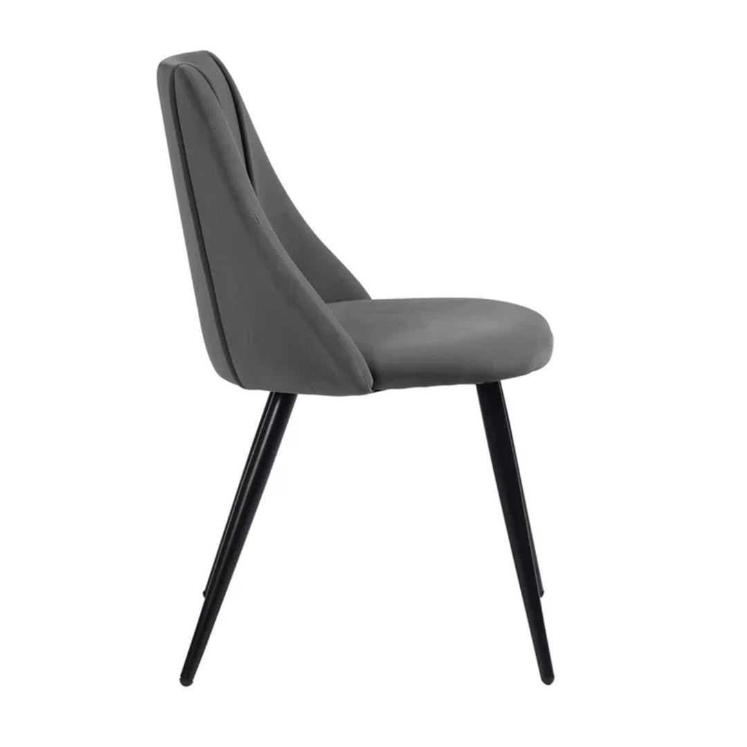 Luxurious Velvet Dining Designer Chair Grey