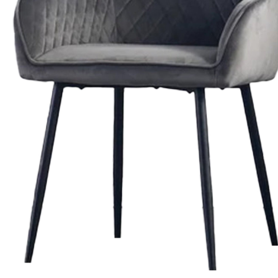 Opulent Velvet Dining Chair Grey