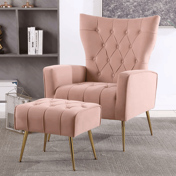 Arseniy ACCENT CHAIR WITH OTTOMAN