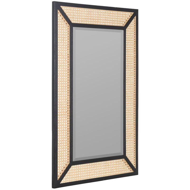 Alla Rattan Mirror in Solid Wood