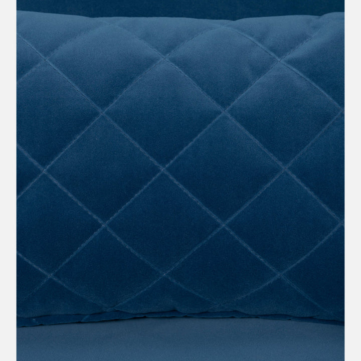 Elizar Sapphire Blue Fabric 3 Seater Sofa