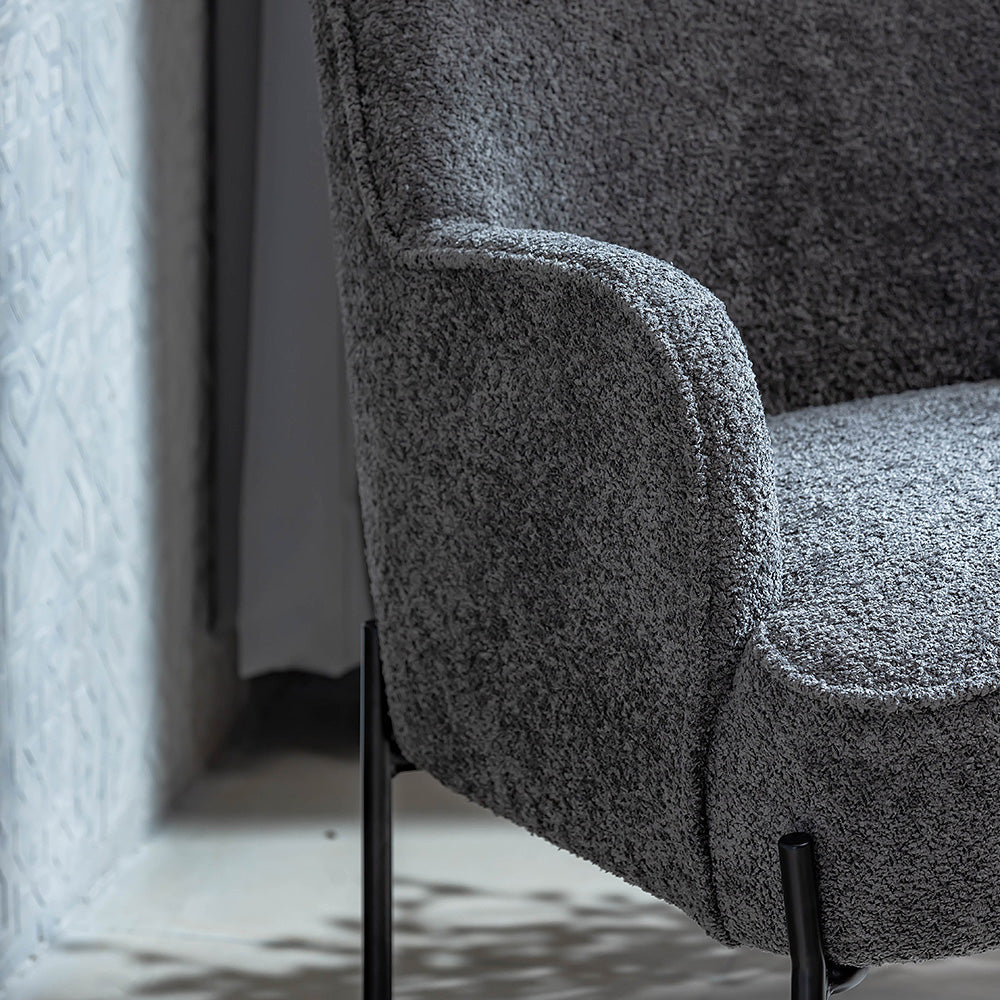 Milana Boucle Fabric Arm chair