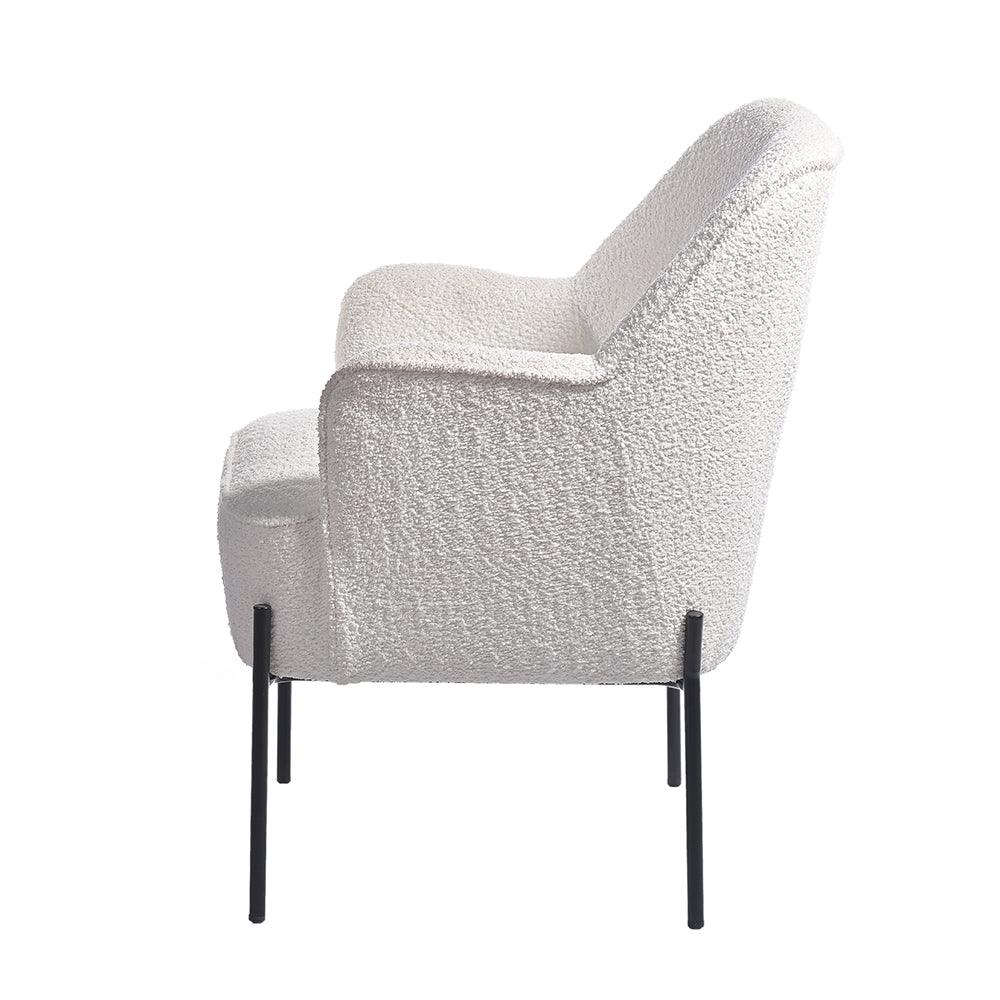 Milana Boucle Fabric Arm chair