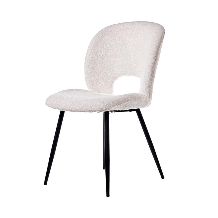 Inessa Iron Boucle Fabric Chair