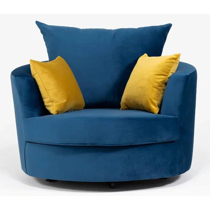 Avenir Wide Velvet Armchair