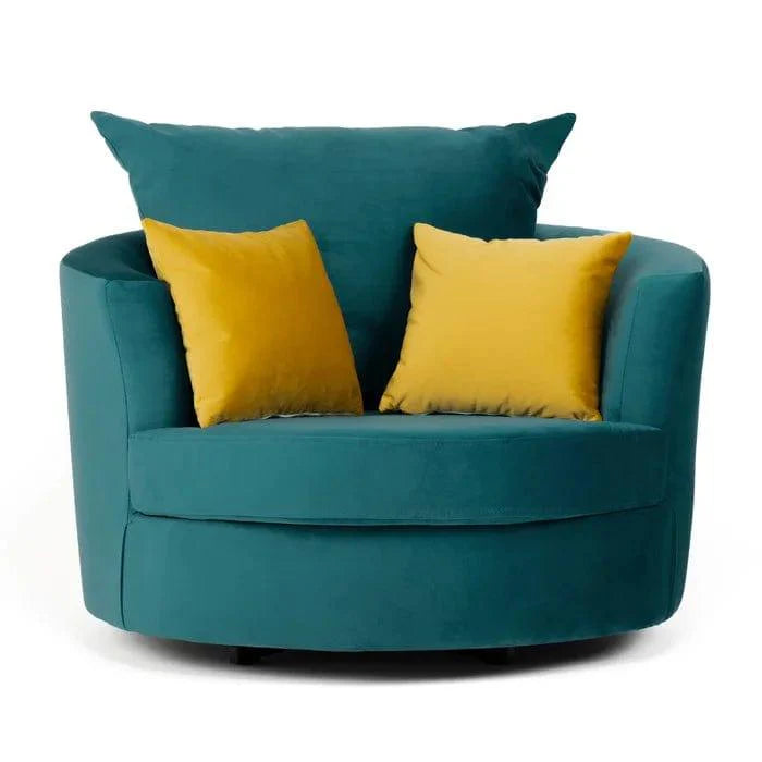 Avenir Wide Velvet Armchair