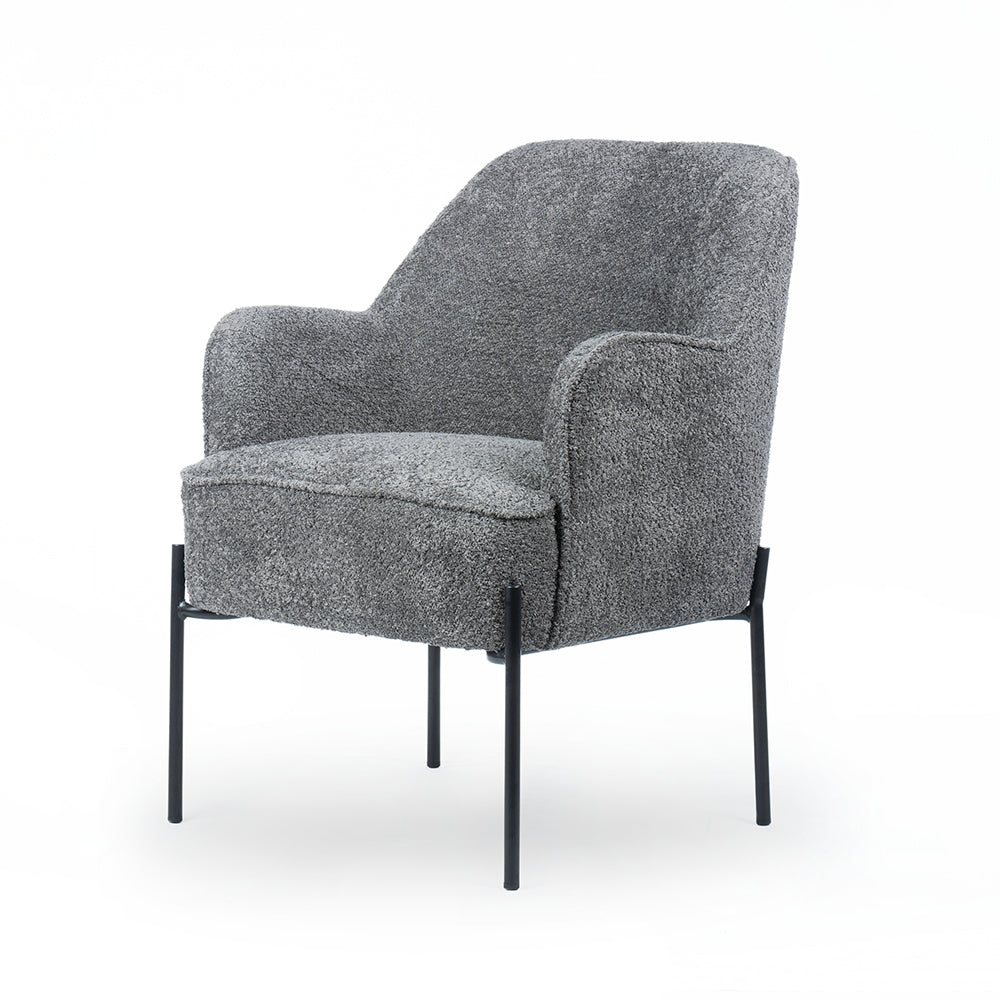 Milana Boucle Fabric Arm chair