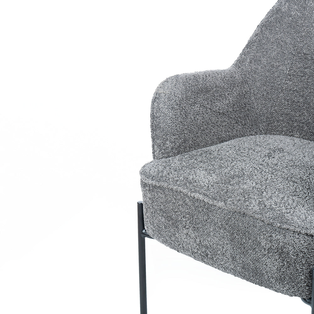 Milana Boucle Fabric Arm chair