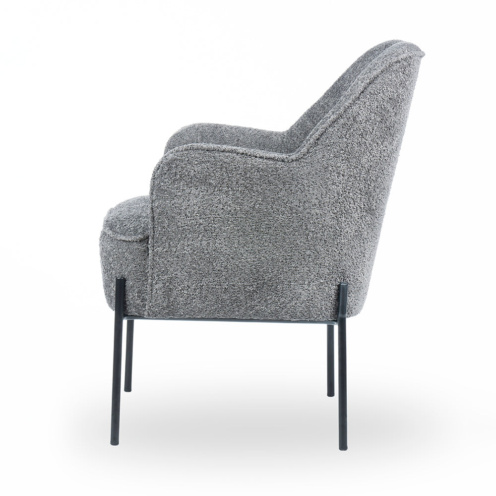 Milana Boucle Fabric Arm chair