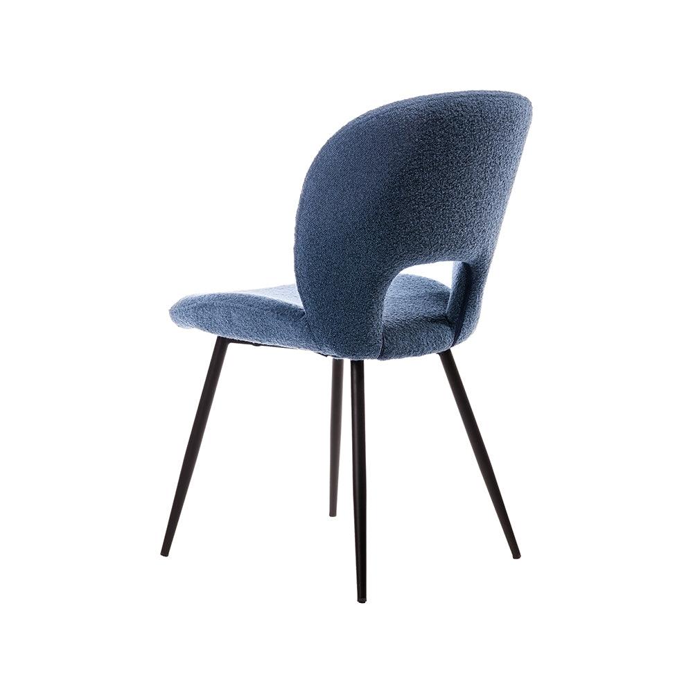 Inessa Iron Boucle Fabric Chair