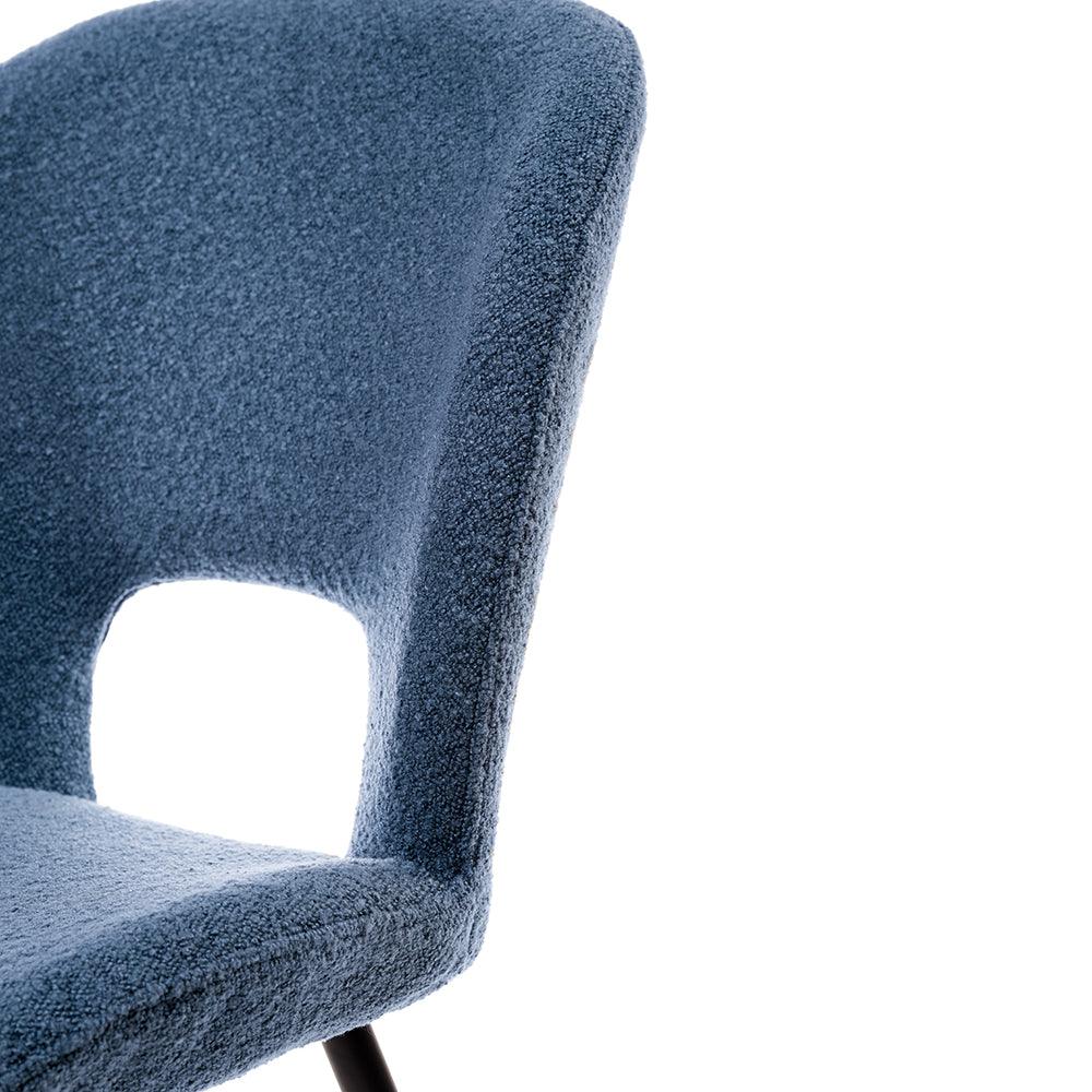 Inessa Iron Boucle Fabric Chair