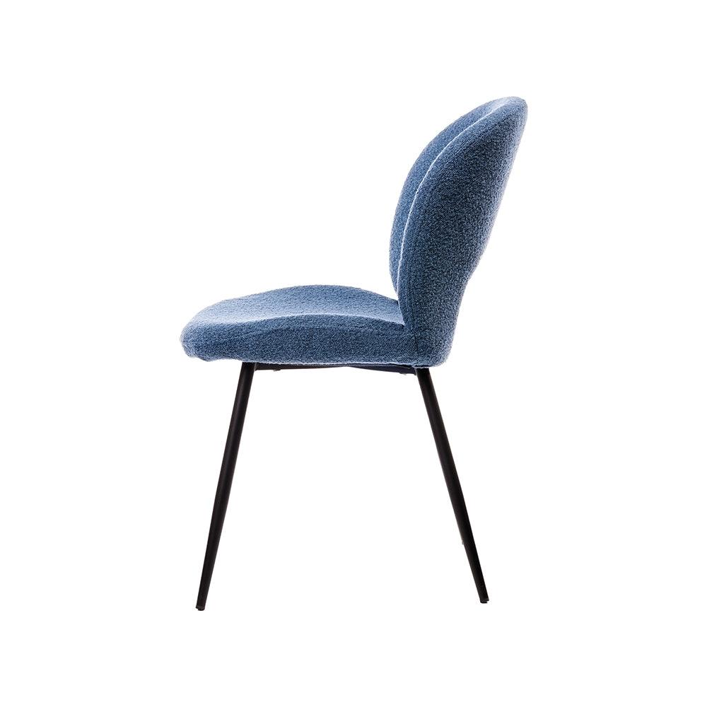 Inessa Iron Boucle Fabric Chair