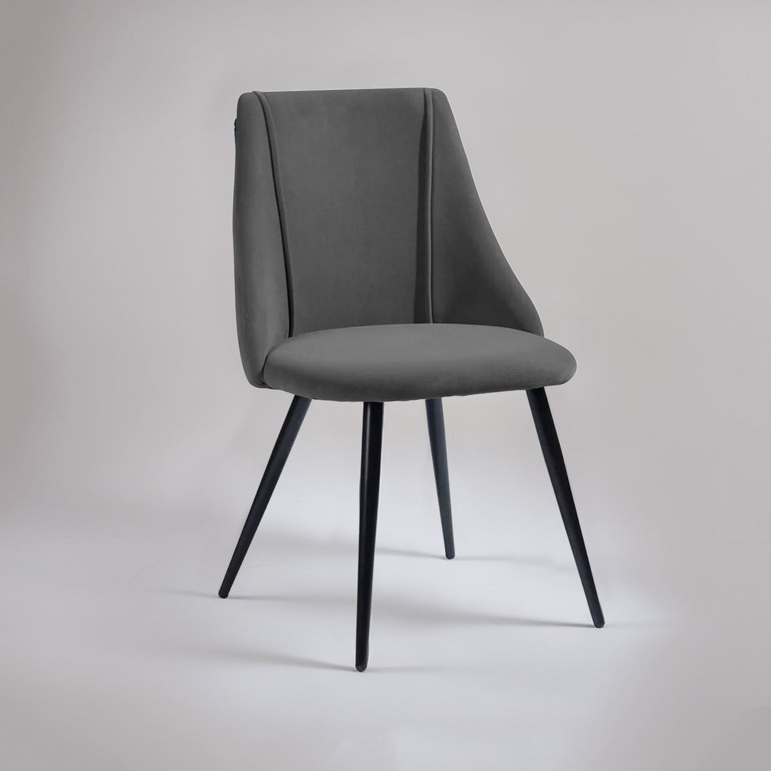 Luxurious Velvet Dining Designer Chair Grey