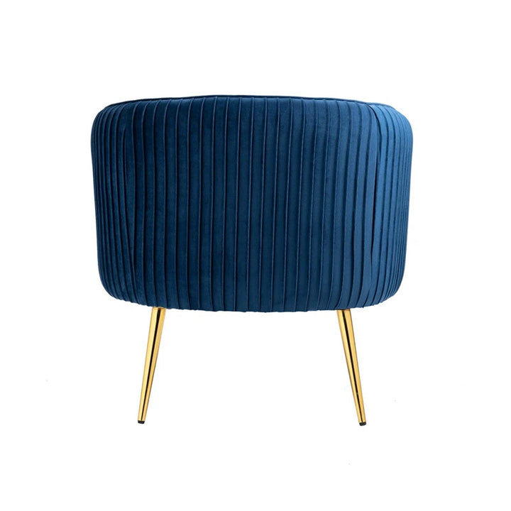 Vasilii Tufted Velvet Accent Chair Blue