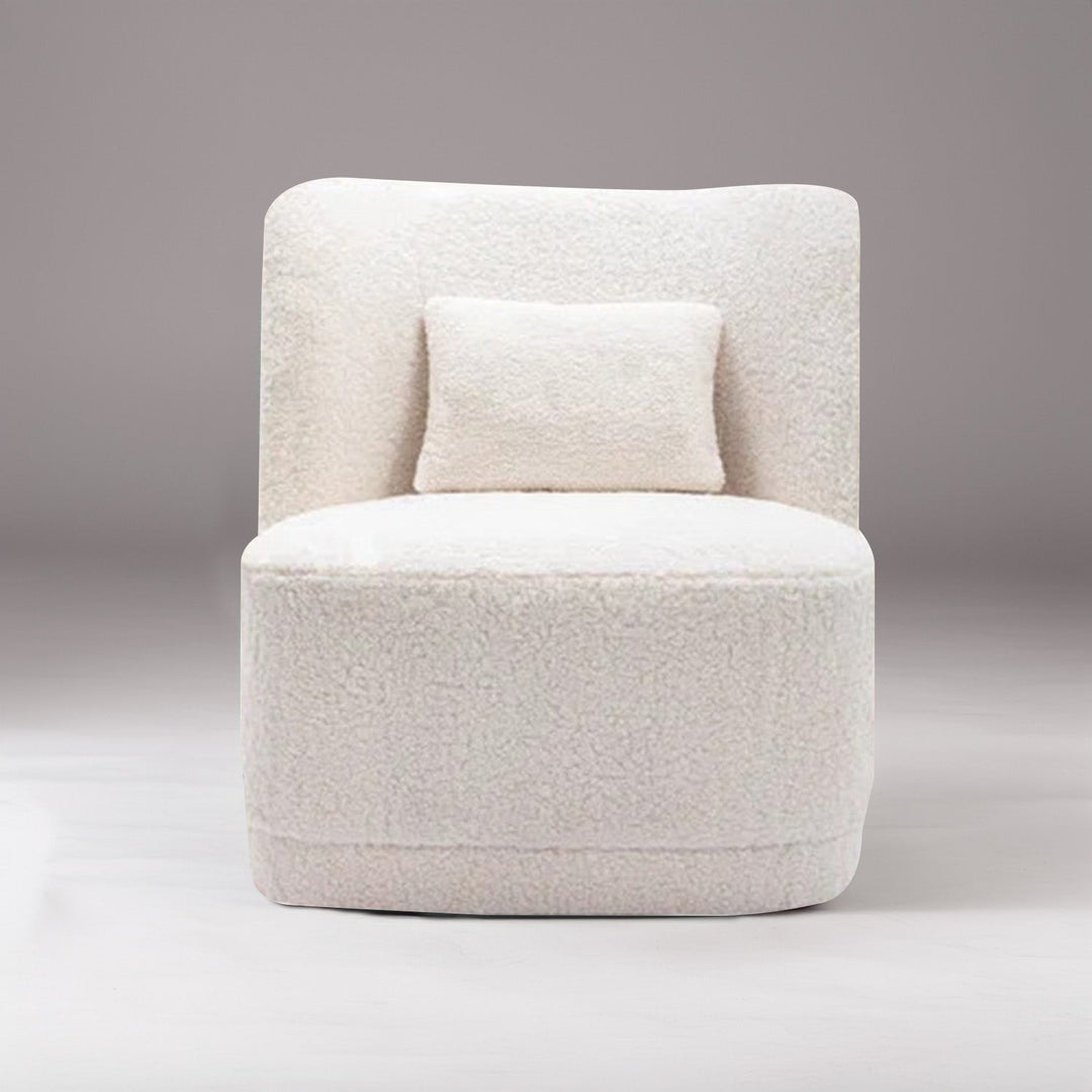 Vladilen Boucle Accent Chair Cream