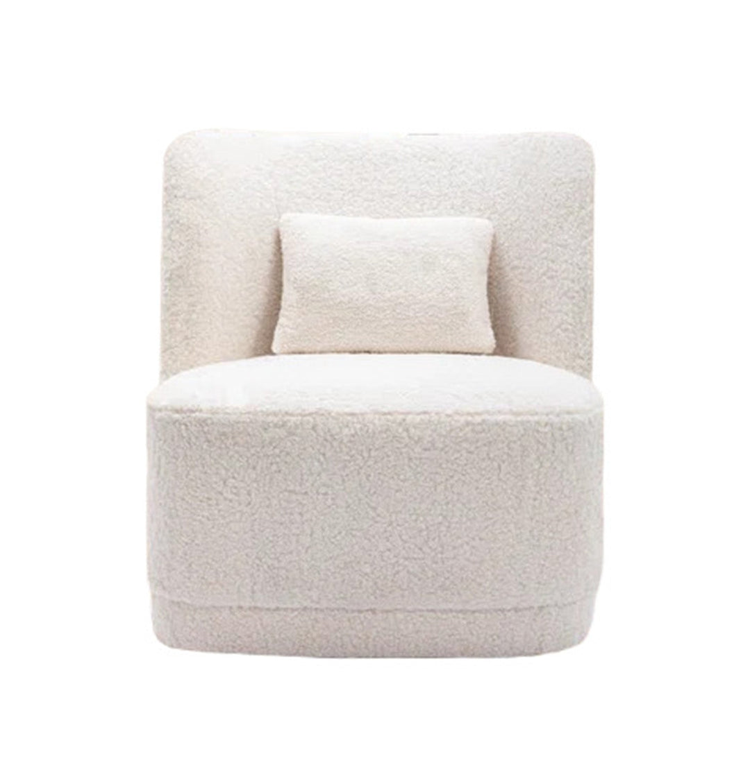 Vladilen Boucle Accent Chair Cream