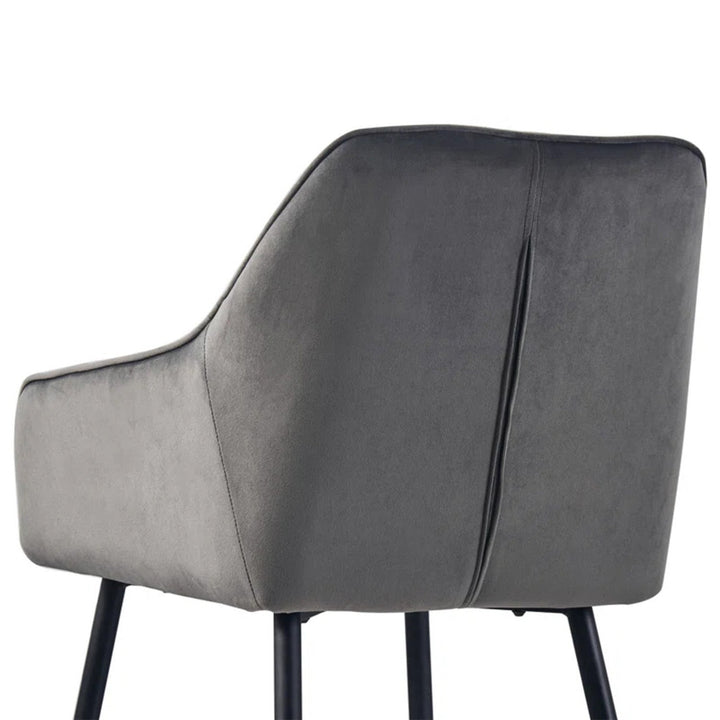 Opulent Velvet Dining Chair Grey