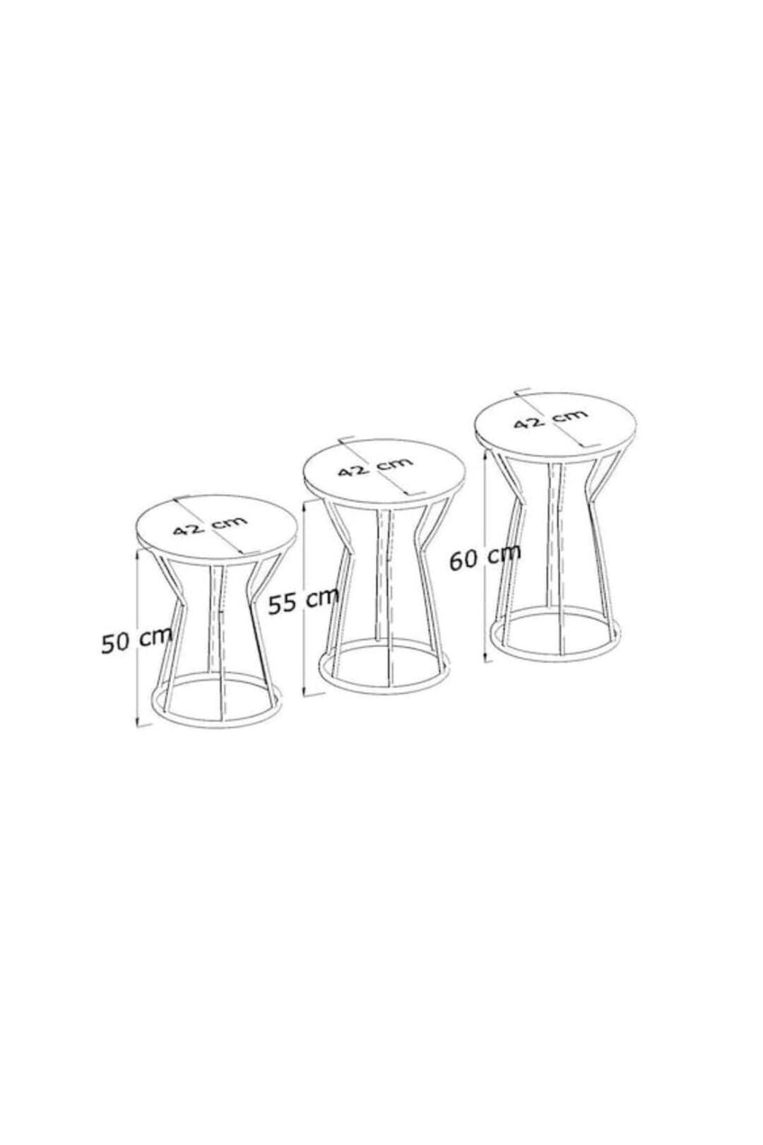 Anika Side Table for Living Room - Set of 3