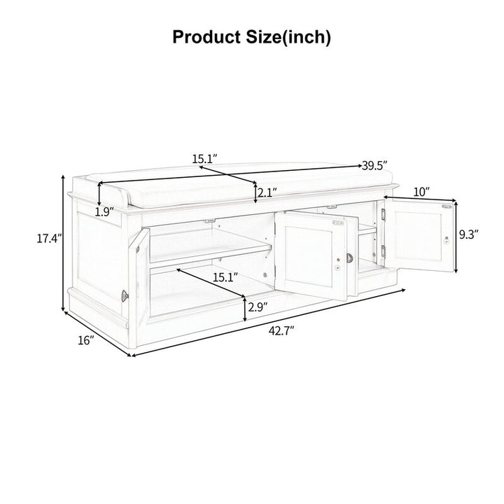 Maria Solid Wood Shoe Rack