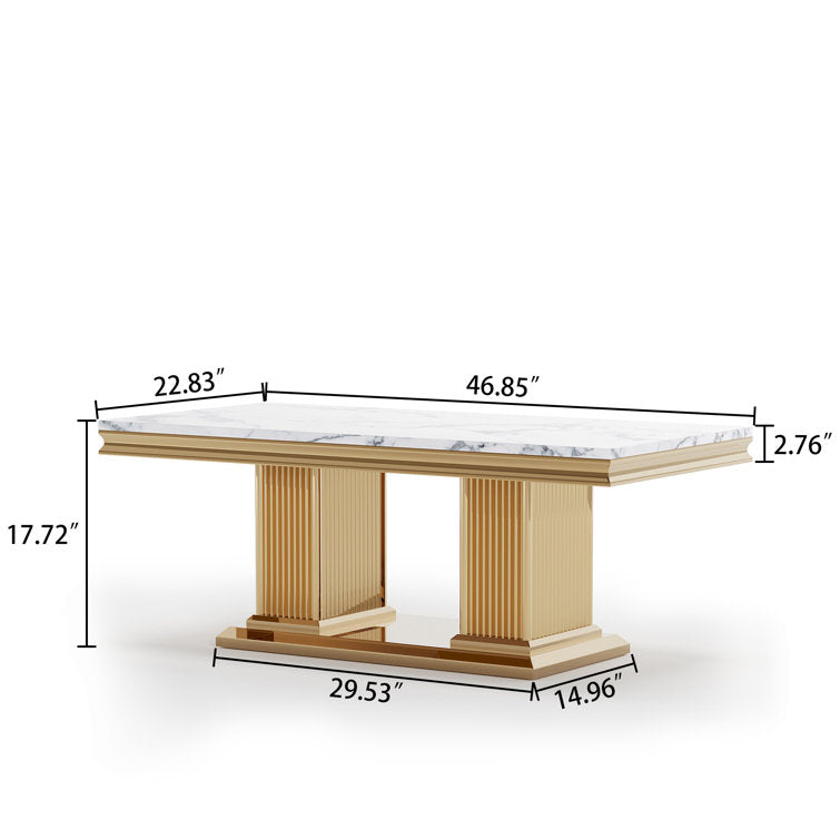 Malti Stainless Steel Coffee Table for Living Room