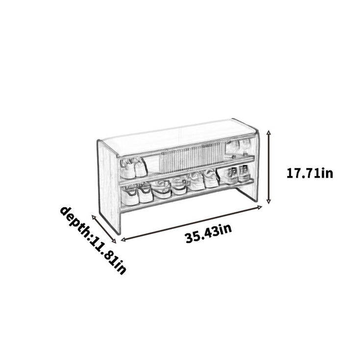 Zhenya Solid Wood Shoe Rack