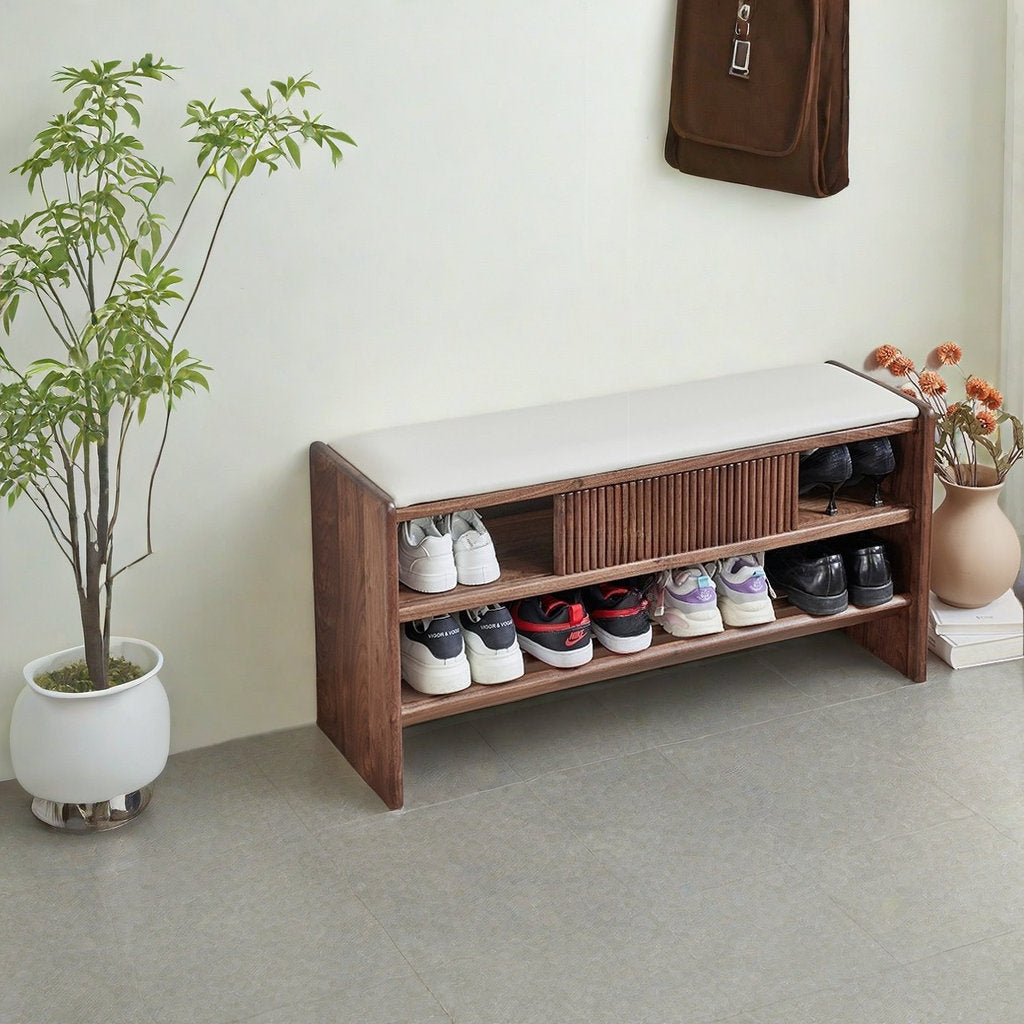 Zhenya Solid Wood Shoe Rack