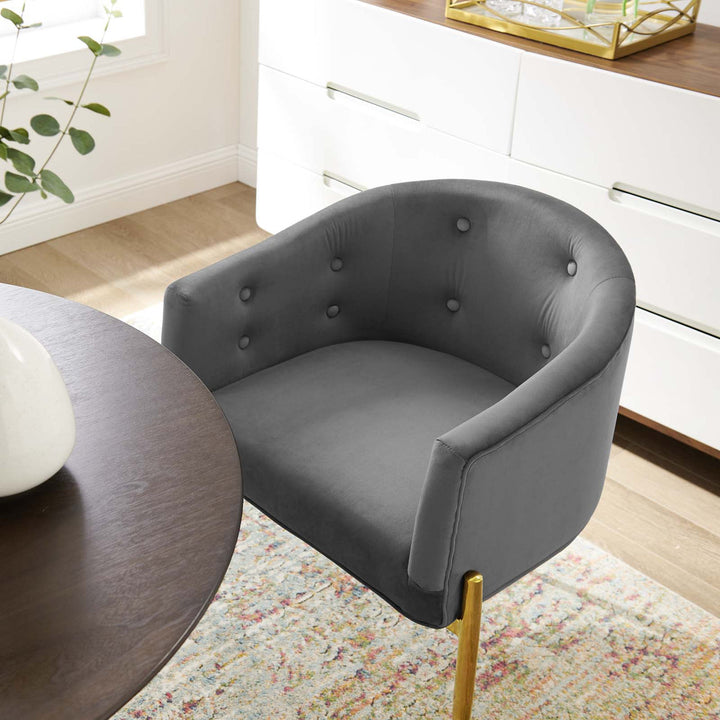 Abhinav Living Room Chair - Grey