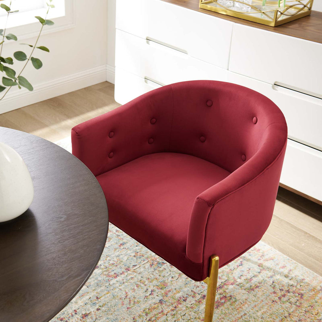 Abhinav Living Room Chair - Red