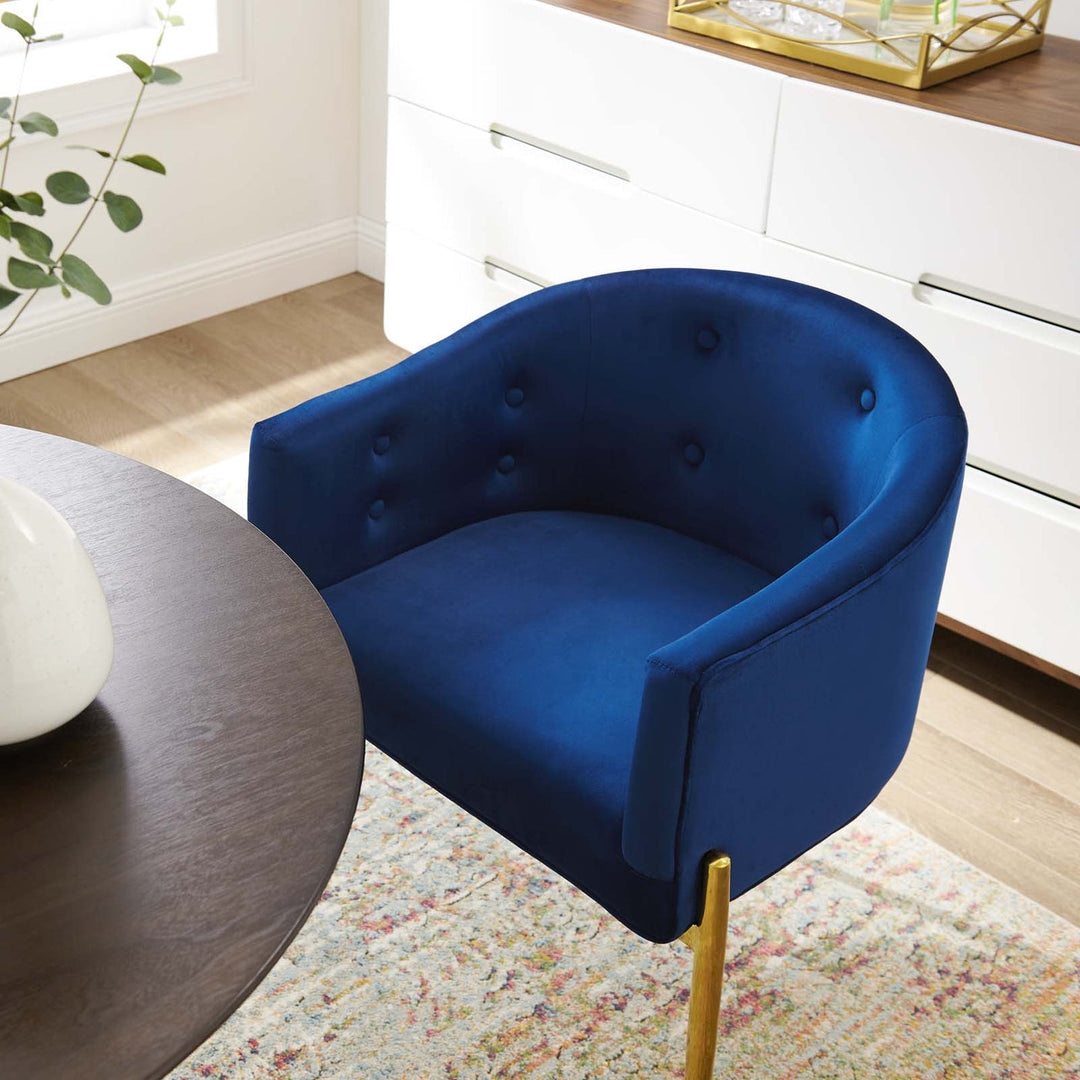 Abhinav Living Room Chair - Blue