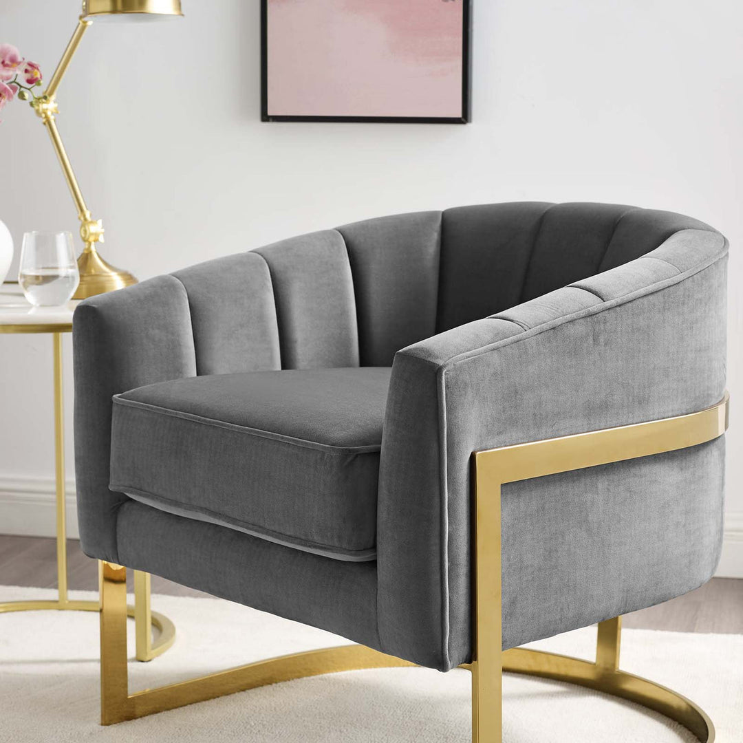 Aishwarya Living Room Chair - Grey