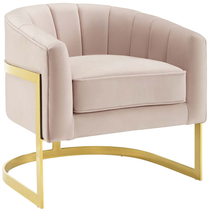 Aishwarya Living Room Chair - Light Pink