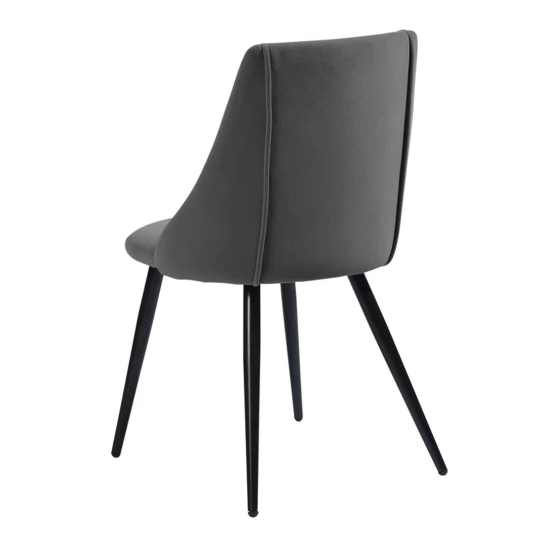 Luxurious Velvet Dining Designer Chair Grey