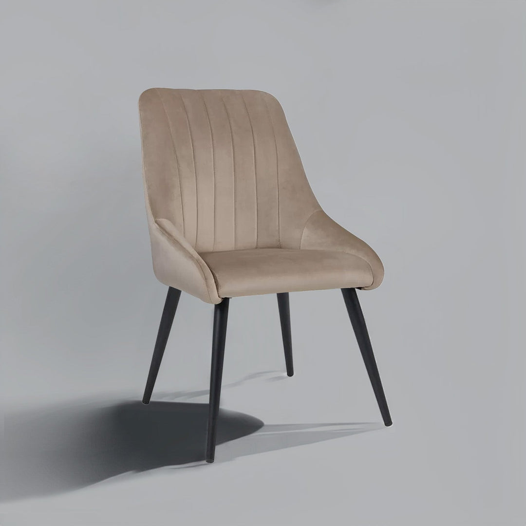 Velvet Dining Chair: Luxury Upgrade Beige