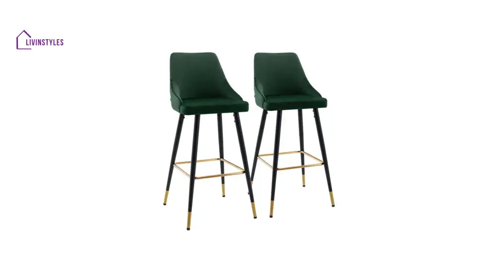 Green Color Davan Bar Stool Set Of-1