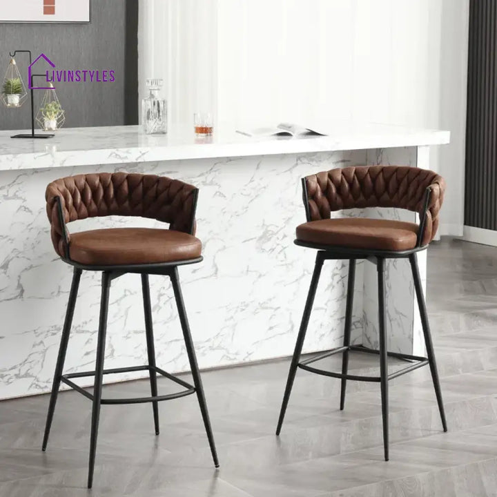 Aarav Brown Presley Bar Stool