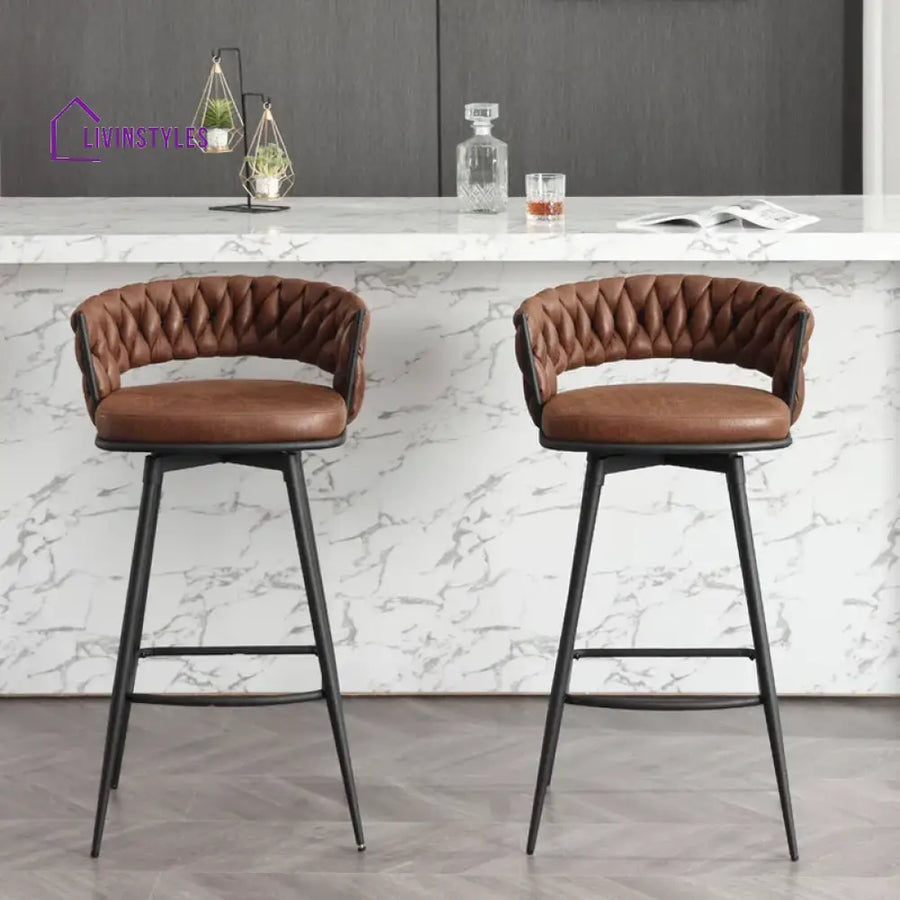 Aarav Brown Presley Bar Stool